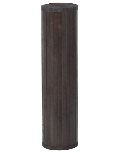 Загрузите изображение в средство просмотра галереи, Covor dreptunghiular, maro închis, 80x300 cm, bambus
