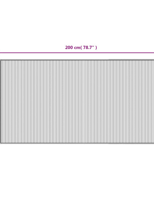 Загрузите изображение в средство просмотра галереи, Covor dreptunghiular, maro, 100x200 cm, bambus
