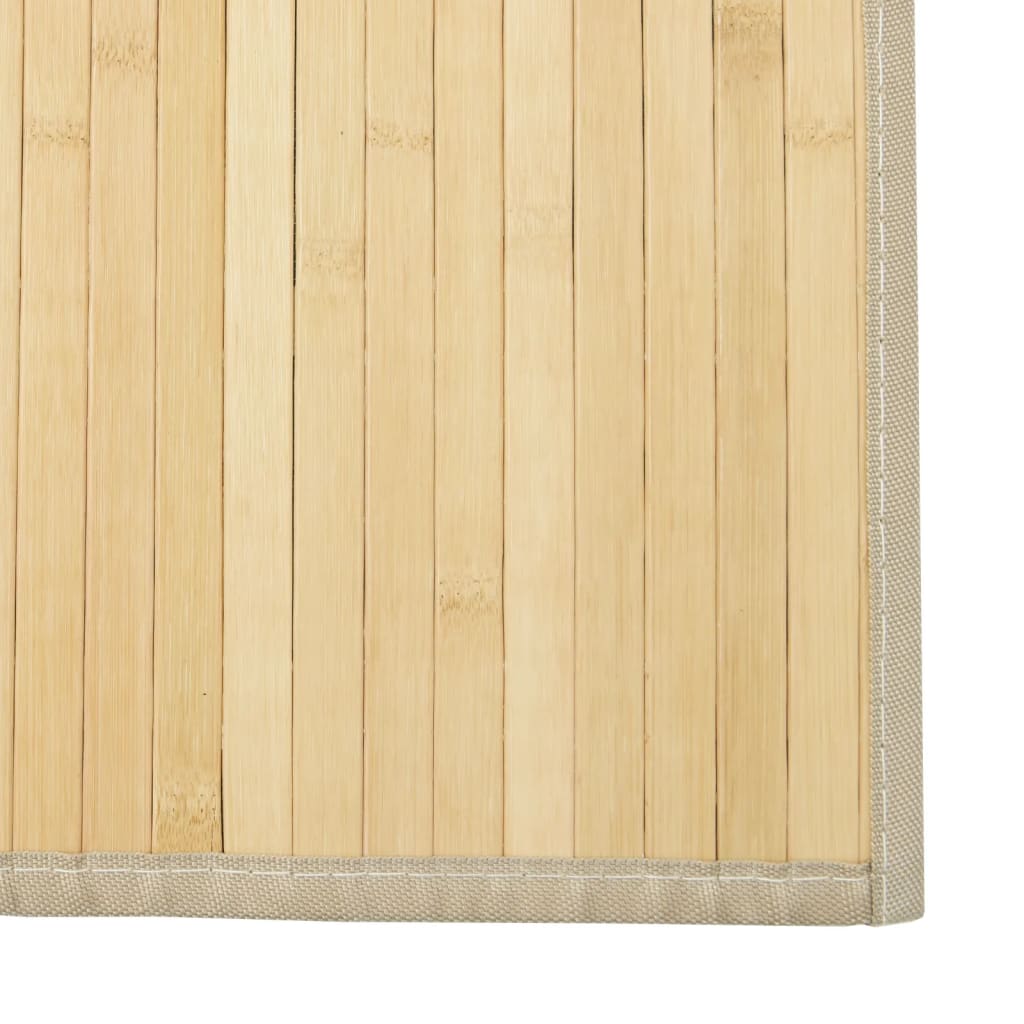 Covor dreptunghiular, natural deschis, 100x300 cm, bambus