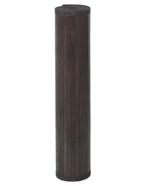 Încărcați imaginea în vizualizatorul Galerie, Covor dreptunghiular, maro închis, 100x300 cm, bambus
