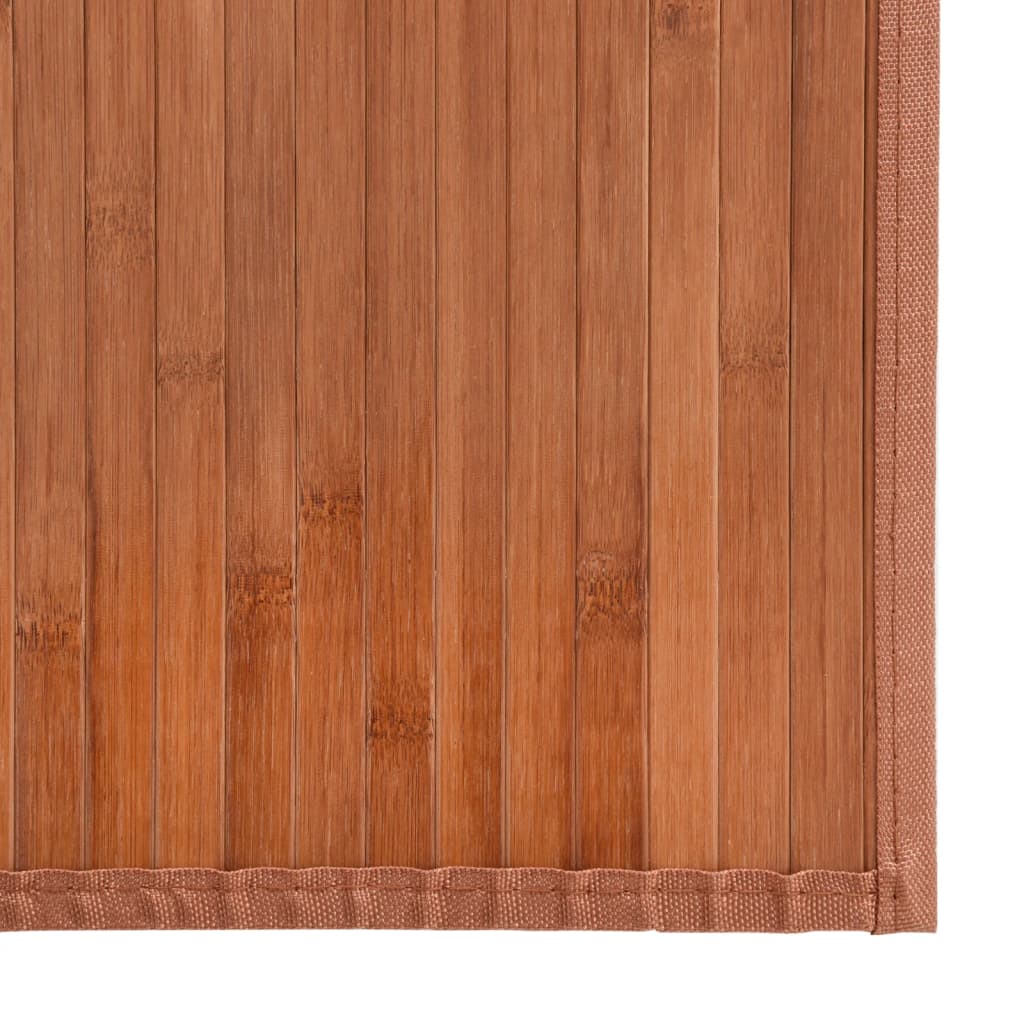 Covor dreptunghiular, maro, 100x400 cm, bambus