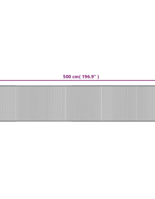 Încărcați imaginea în vizualizatorul Galerie, Covor dreptunghiular, gri, 100x500 cm, bambus
