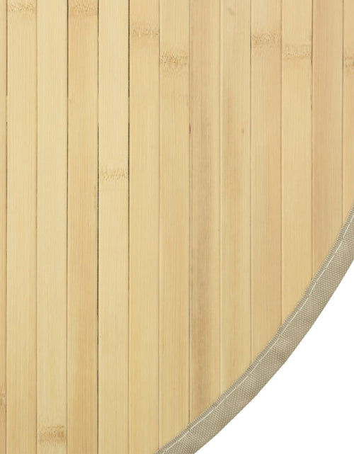 Încărcați imaginea în vizualizatorul Galerie, Covor rotund, natural deschis, 60 cm, bambus
