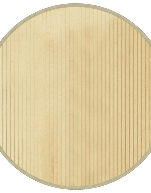 Încărcați imaginea în vizualizatorul Galerie, Covor rotund, natural deschis, 80 cm, bambus
