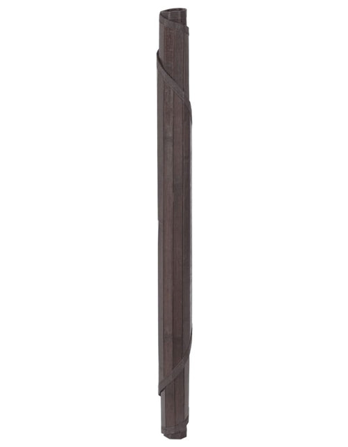 Încărcați imaginea în vizualizatorul Galerie, Covor rotund, maro închis, 80 cm, bambus
