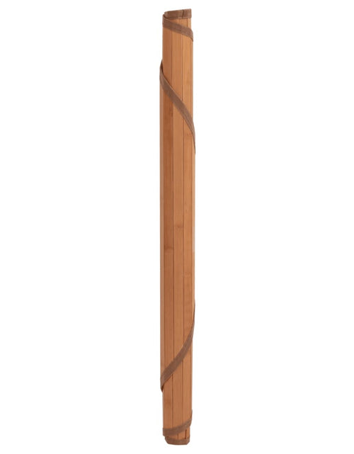 Încărcați imaginea în vizualizatorul Galerie, Covor rotund, maro, 100 cm, bambus
