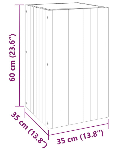 Încărcați imaginea în vizualizatorul Galerie, Jardinieră de grădină, 35x35x60 cm, lemn masiv de acacia
