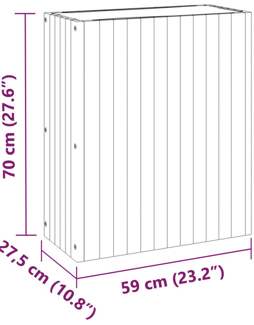 Загрузите изображение в средство просмотра галереи, Jardinieră de grădină, 59x27,5x70 cm, lemn masiv de acacia
