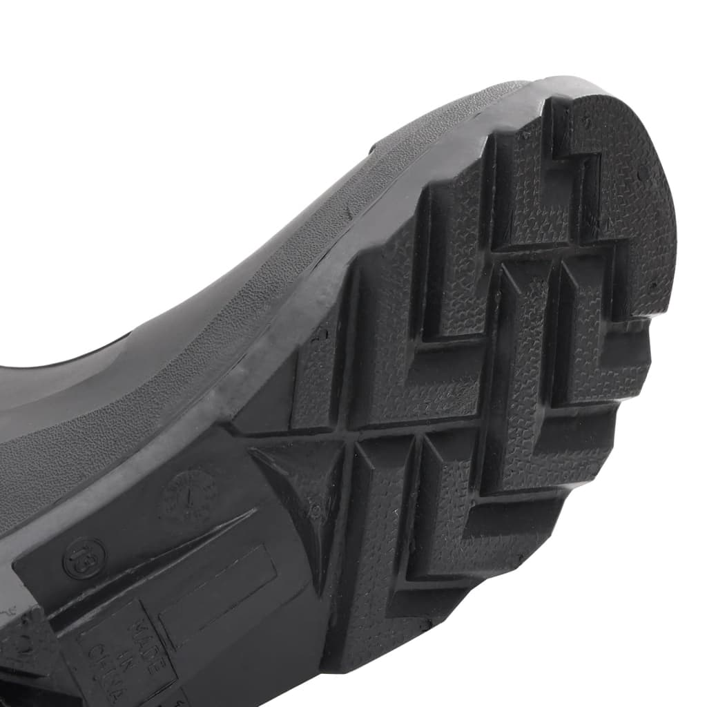 Cizme de ploaie cu șosete detașabile, negru, mărime 39, PVC