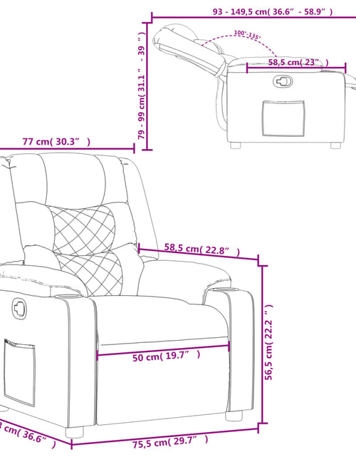 Загрузите изображение в средство просмотра галереи, Fotoliu rabatabil, gri închis, material textil
