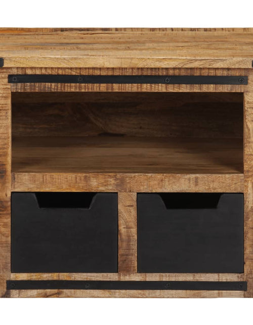 Загрузите изображение в средство просмотра галереи, Măsuță de cafea cu sertare, 50x50x40 cm, lemn masiv mango

