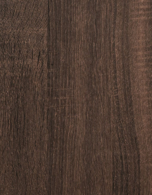 Încărcați imaginea în vizualizatorul Galerie, Măsuță cafea cu roți stejar maro 91x55x34 cm lemn prelucrat - Lando
