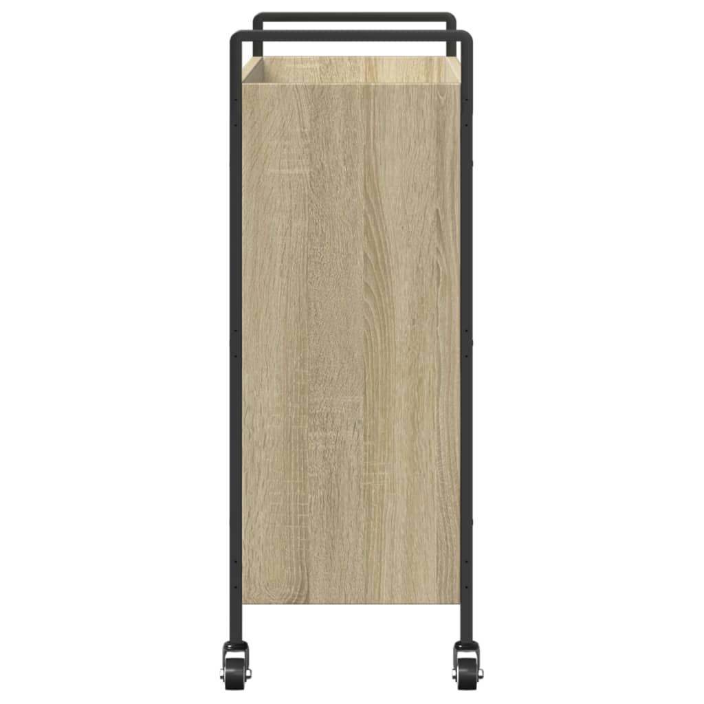 Cărucior de bucătărie stejar sonoma 70x30x82 cm lemn prelucrat - Lando