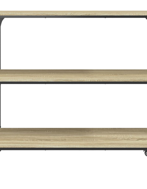 Încărcați imaginea în vizualizatorul Galerie, Cărucior de bucătărie stejar sonoma 102x50x95 cm lemn - Lando

