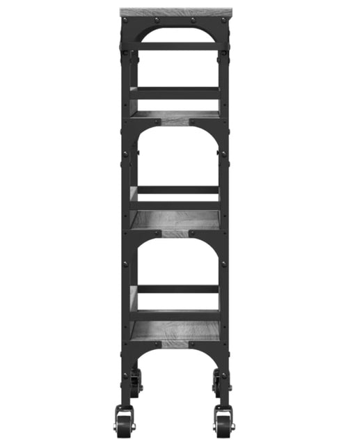 Загрузите изображение в средство просмотра галереи, Cărucior de bucătărie, gri sonoma, 53x20x76 cm, lemn prelucrat - Lando
