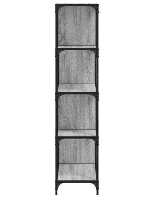 Загрузите изображение в средство просмотра галереи, Bibliotecă cu 4 niveluri gri sonoma 139x33,5x149 cm lemn - Lando
