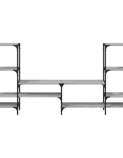 Загрузите изображение в средство просмотра галереи, Comodă TV, gri sonoma, 206,5x28,5x95 cm, lemn compozit
