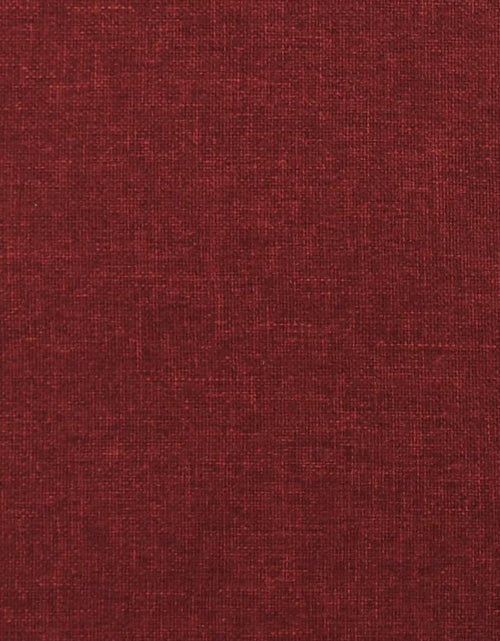 Încărcați imaginea în vizualizatorul Galerie, Canapea extensibilă cu 2 locuri, 2 perne, roșu vin, textil
