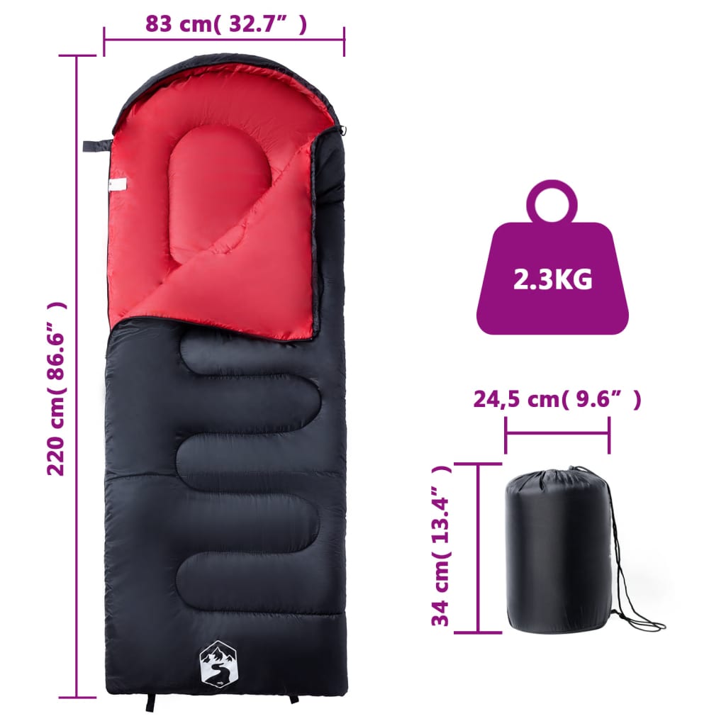 Sac de dormit pentru adulți de camping, 3-4 anotimpuri