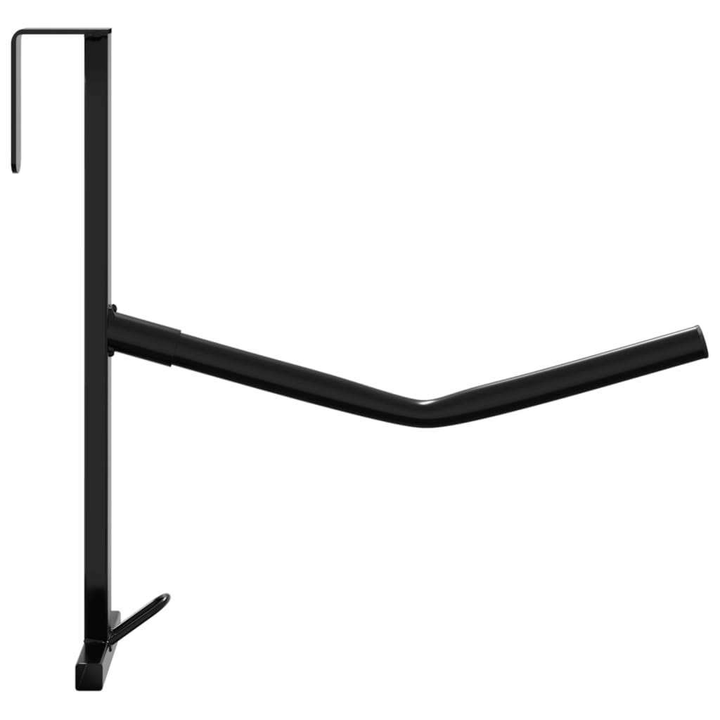 Suport șa cu cârlig de căpăstru, negru, fier, portabil, un braț