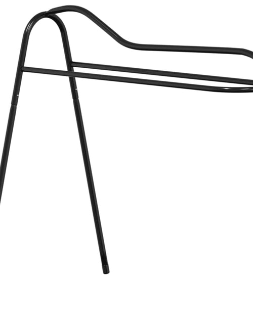 Încărcați imaginea în vizualizatorul Galerie, Suport pentru șa cu 3 picioare, de sine stătător, negru, fier
