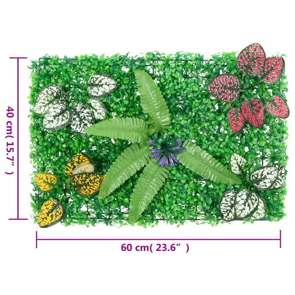  vidaXL Gard din plante artificiale, 6 buc., verde, 40x60 cm