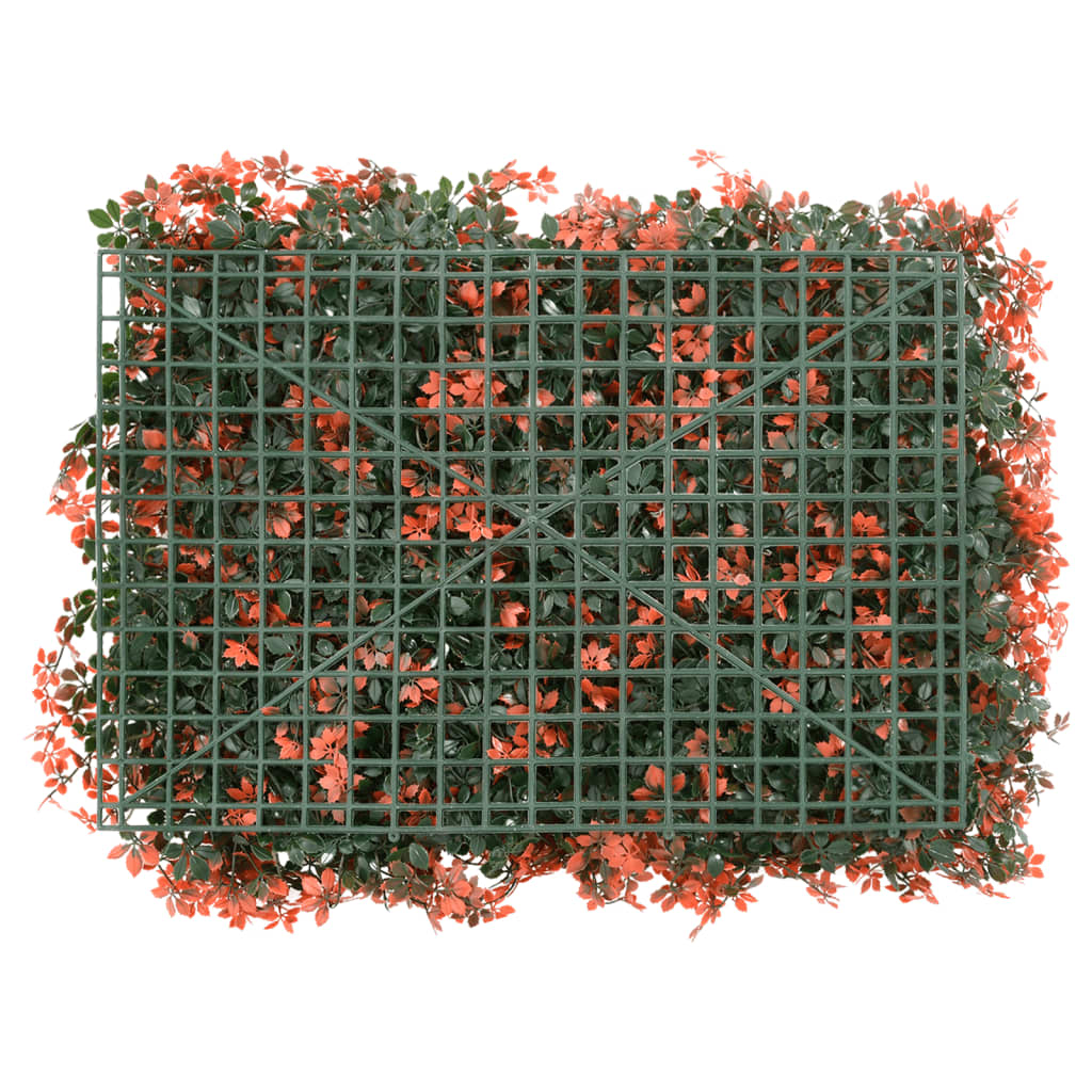  vidaXL Gard din frunze arțar artificiale 6 buc. roșu deschis 40x60 cm