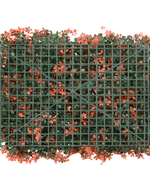 Încărcați imaginea în vizualizatorul Galerie,  vidaXL Gard din frunze arțar artificiale 24 buc roșu deschis 40x60 cm
