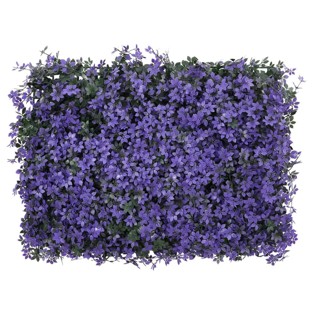  vidaXL Gard din frunze artificiale, 6 buc., violet, 40x60 cm