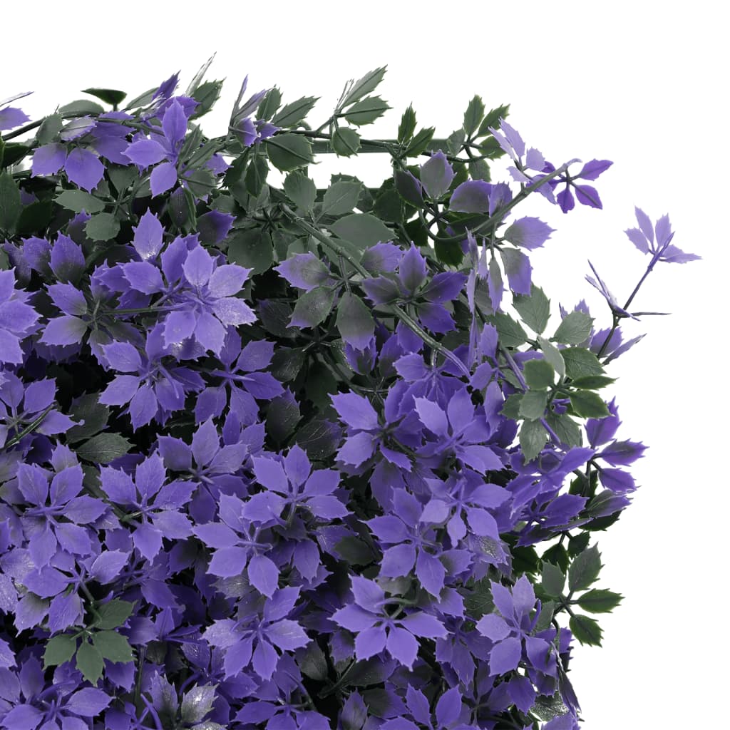  vidaXL Gard din frunze artificiale, 6 buc., violet, 40x60 cm