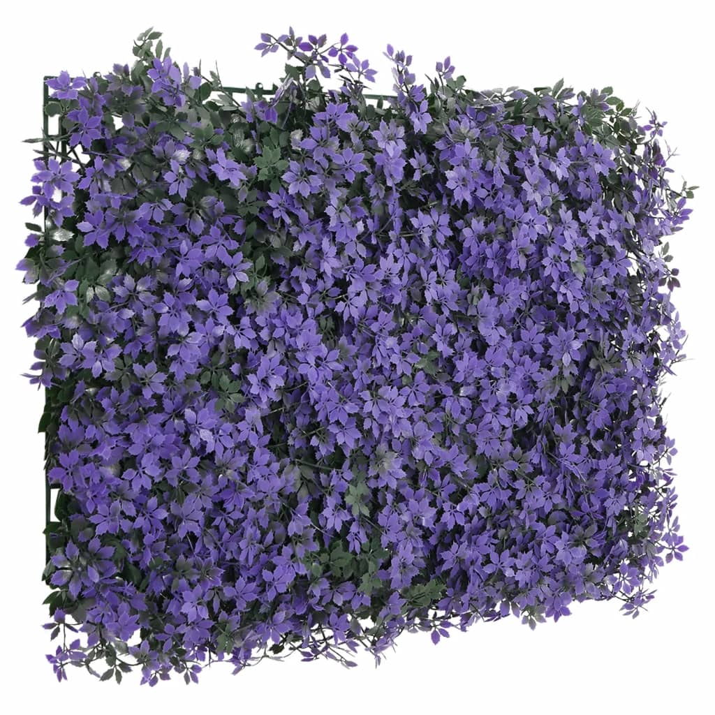  vidaXL Gard din frunze artificiale, 24 buc., violet, 40x60 cm