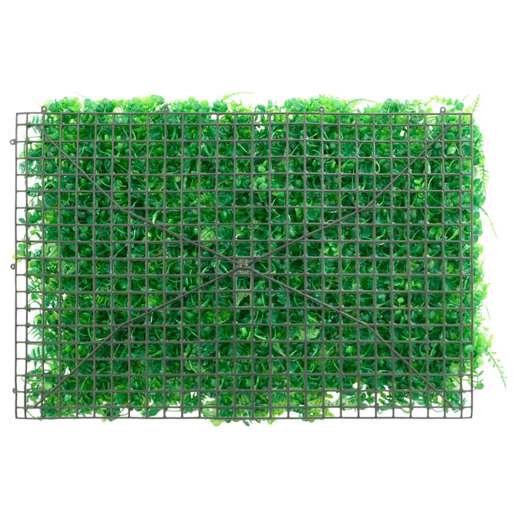  vidaXL Gard din frunze de ferigă artificiale, 24 buc, verde, 40x60 cm