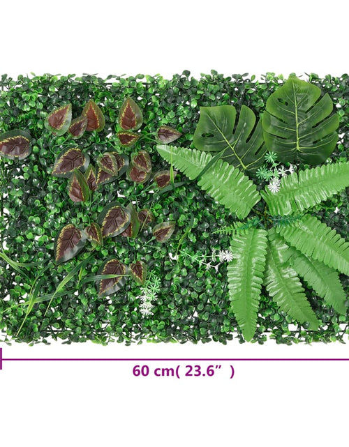 Încărcați imaginea în vizualizatorul Galerie,  vidaXL Gard din plante artificiale, 6 buc., verde, 40x60 cm
