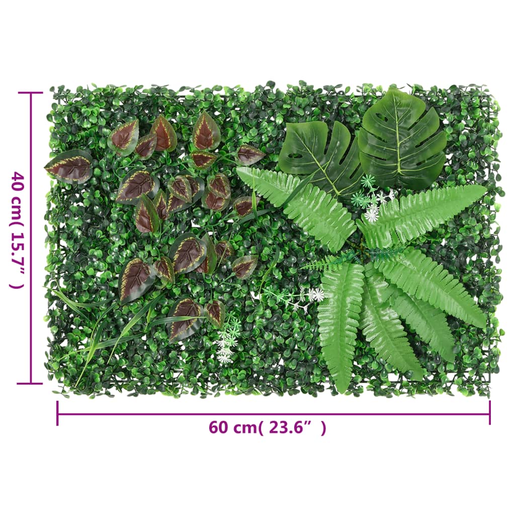  vidaXL Gard din plante artificiale, 6 buc., verde, 40x60 cm