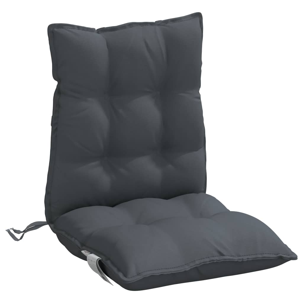 Perne scaun cu spătar mic, 6 buc., antracit, textil oxford