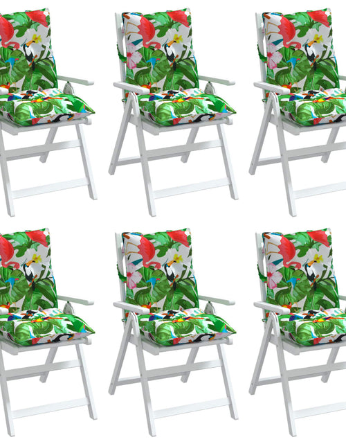 Încărcați imaginea în vizualizatorul Galerie, Perne scaune cu spătar jos, 6 buc., multicolor, textil oxford
