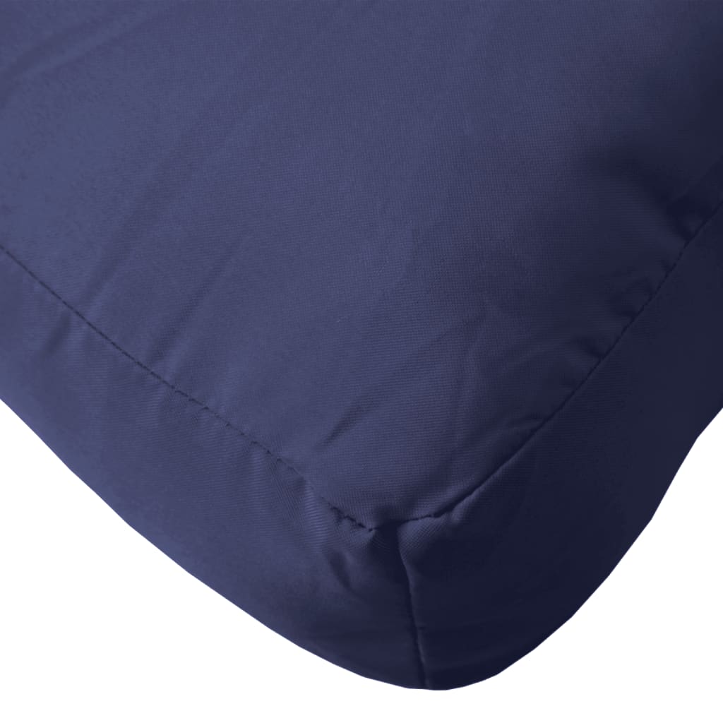 Pernă pentru paleți, bleumarin, 50x50x12 cm, textil