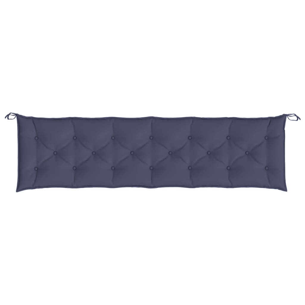 Pernă bancă de grădină, bleumarin, 200x50x7cm, textil oxford