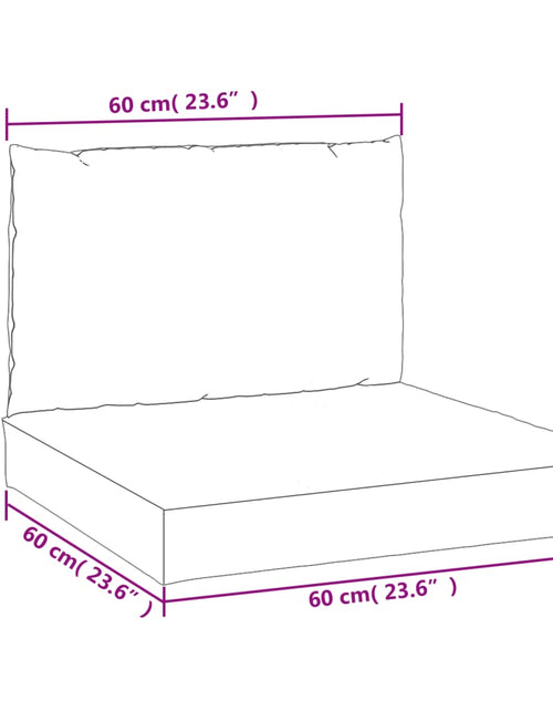 Încărcați imaginea în vizualizatorul Galerie, Perne pentru paleți, 2 buc., model de frunze, țesătură oxford
