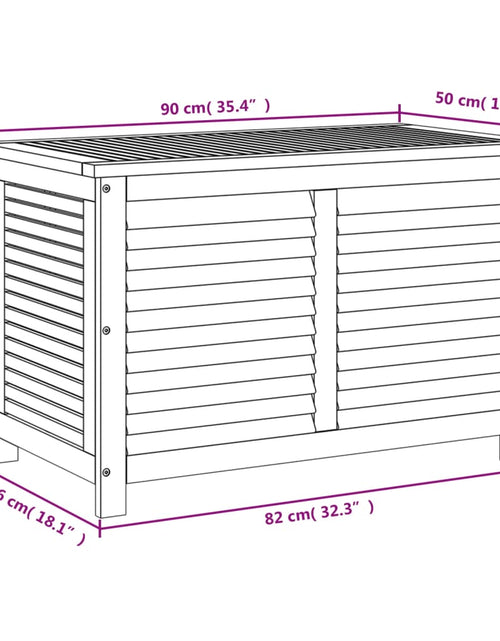 Загрузите изображение в средство просмотра галереи, Ladă depozitare grădină cu grilaj 90x50x56 cm lemn masiv acacia
