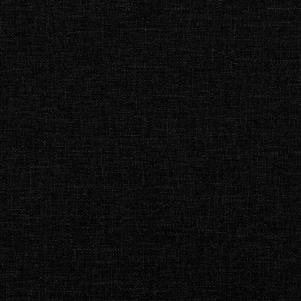 Canapea Chesterfield cu 2 locuri, negru, material textil - Lando