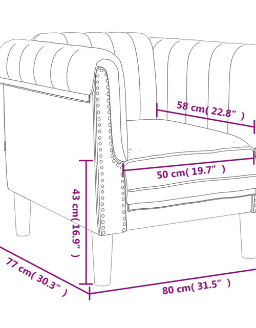 Încărcați imaginea în vizualizatorul Galerie, Fotoliu canapea, maro, catifea - Lando
