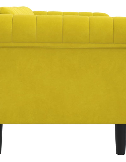 Încărcați imaginea în vizualizatorul Galerie, Canapea cu 2 locuri, galben, catifea
