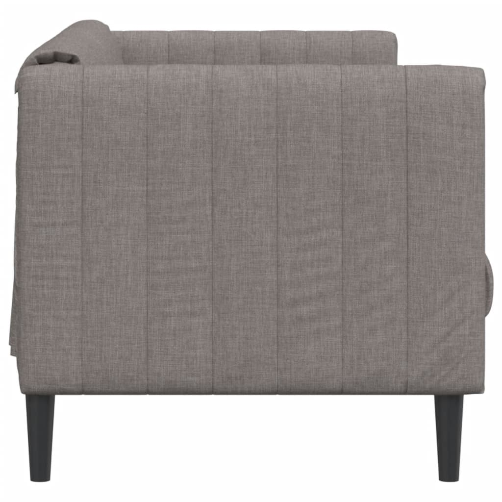 Canapea cu 3 locuri, gri taupe, material textil - Lando