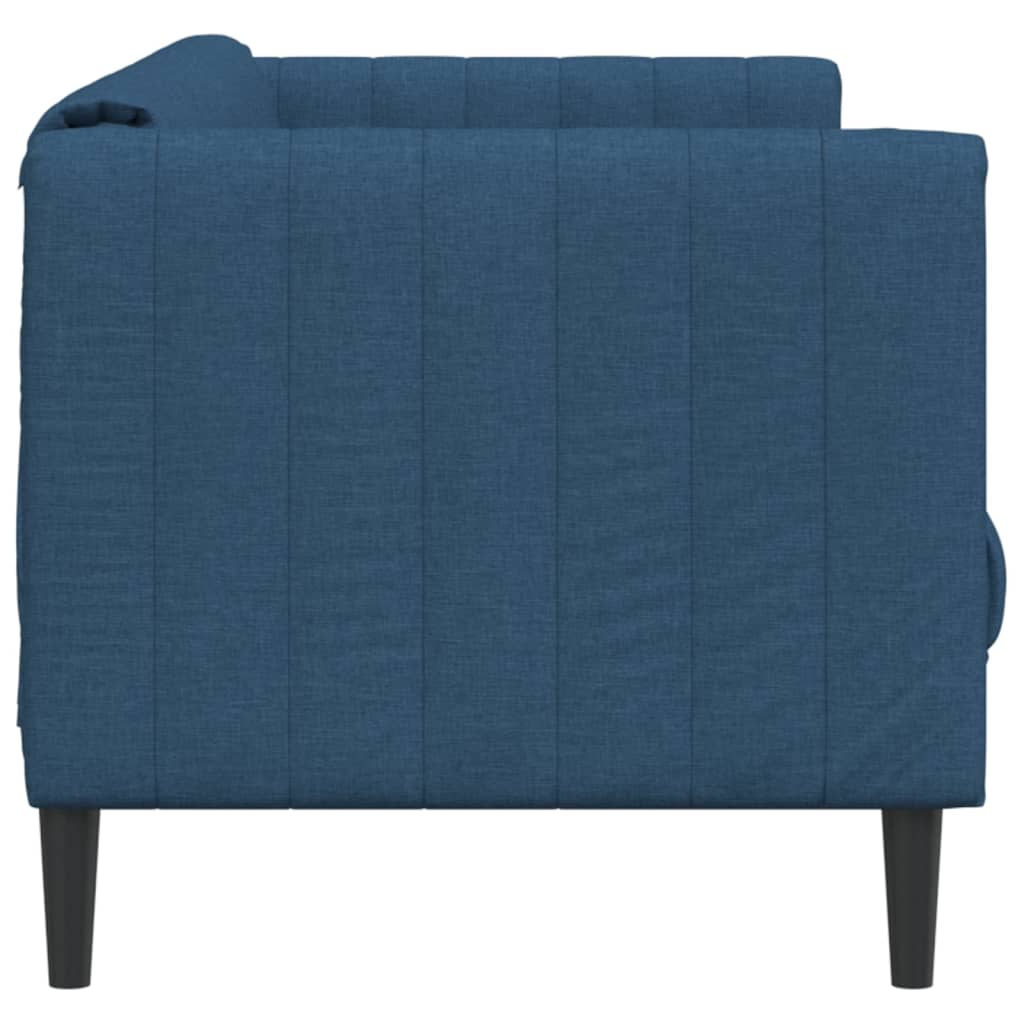 Canapea cu 3 locuri, albastru, material textil - Lando