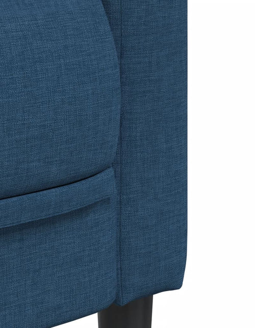 Încărcați imaginea în vizualizatorul Galerie, Canapea cu 3 locuri, albastru, material textil - Lando
