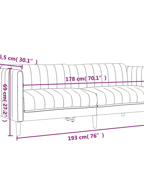 Încărcați imaginea în vizualizatorul Galerie, Canapea cu 3 locuri, in
