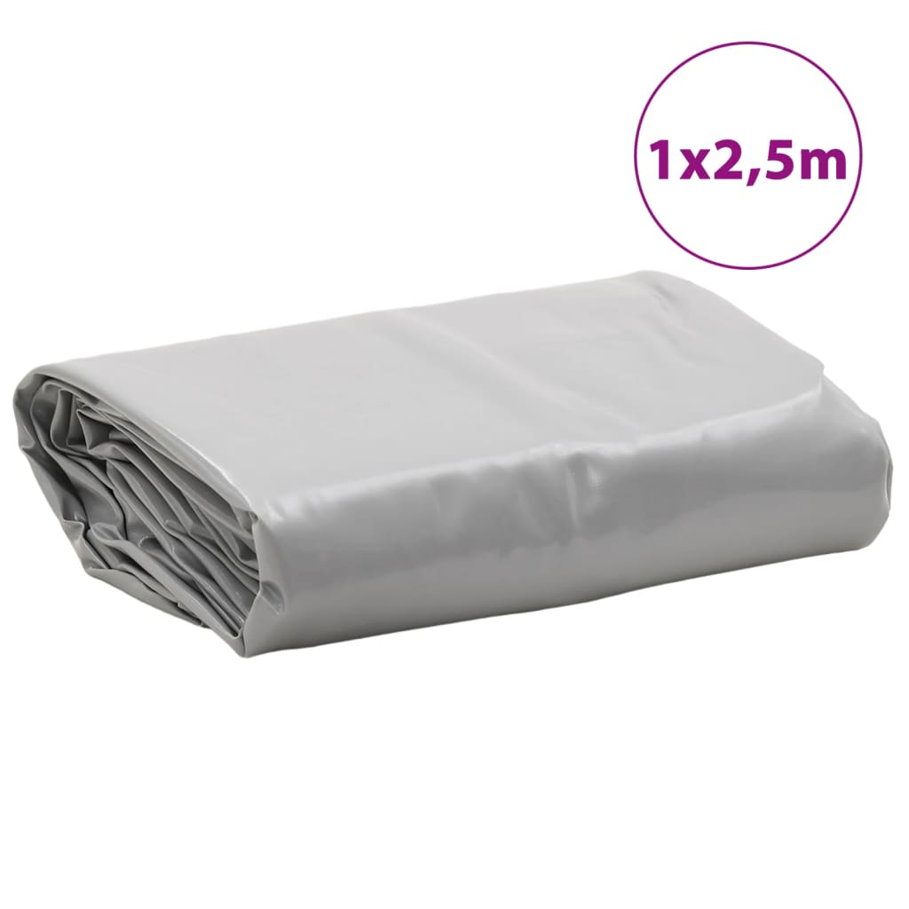 Prelată, gri, 1x2,5 m, 650 g/m²