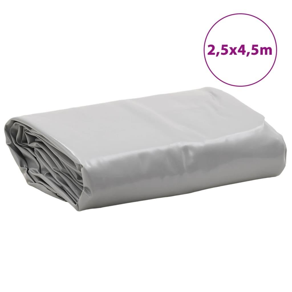 Prelată, gri, 2,5x4,5 m, 650 g/m²