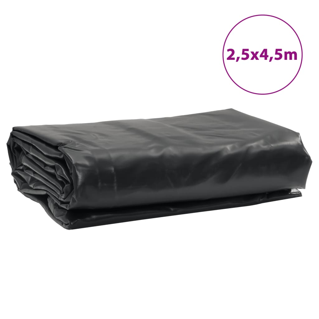 Prelată, negru, 2,5x4,5 m, 650 g/m²